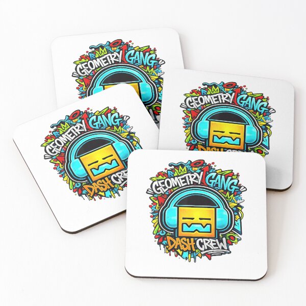 Item preview, Geometry Gang Dash Crew Colorful Gaming Inspired Arcade Kids designed and sold by phoebelevine.