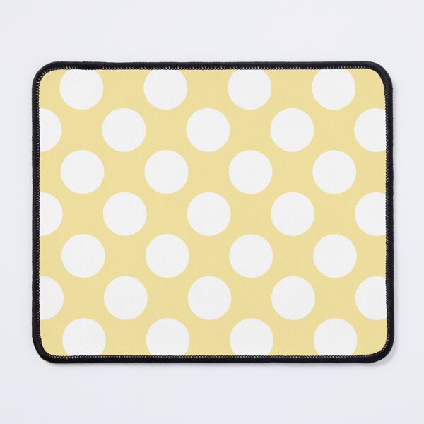 Item preview, White Large Polka dot on Pastel Yellow designed and sold by POLKAIWERX.