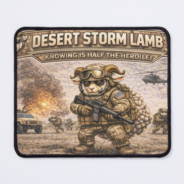 Item preview, Desert Storm Lamb – Sheep-I Joe Desert Ops Parody designed and sold by Thpoar.