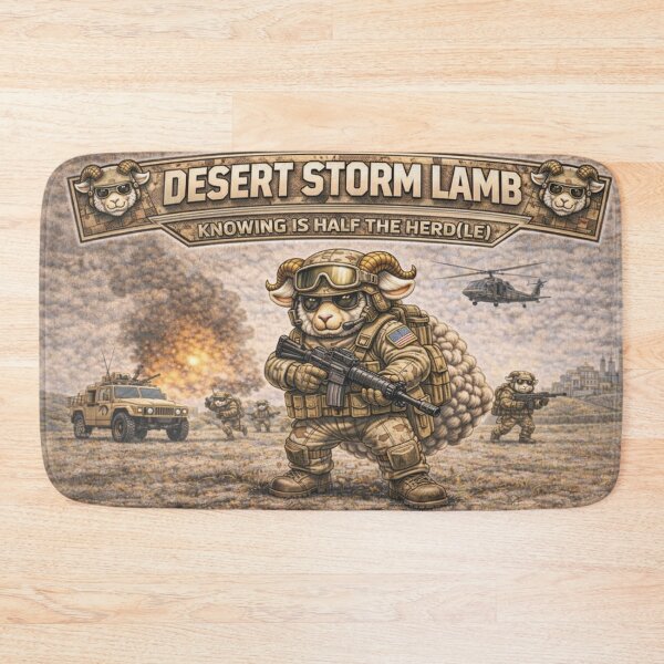 Item preview, Desert Storm Lamb – Sheep-I Joe Desert Ops Parody designed and sold by Thpoar.