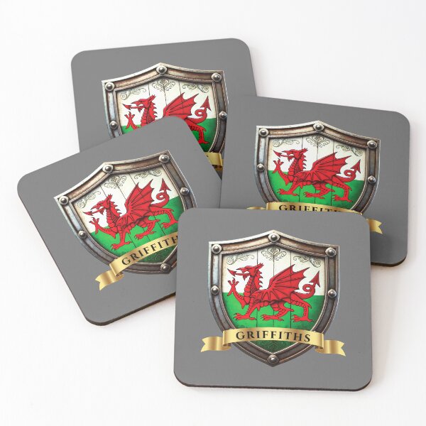 Item preview, Griffiths Wales Family Name Shield designed and sold by Highlandkings.
