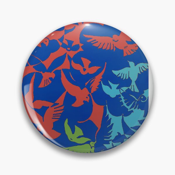 Item preview, Colorful Bird Pattern Retro Vintage Design designed and sold by drtalha.