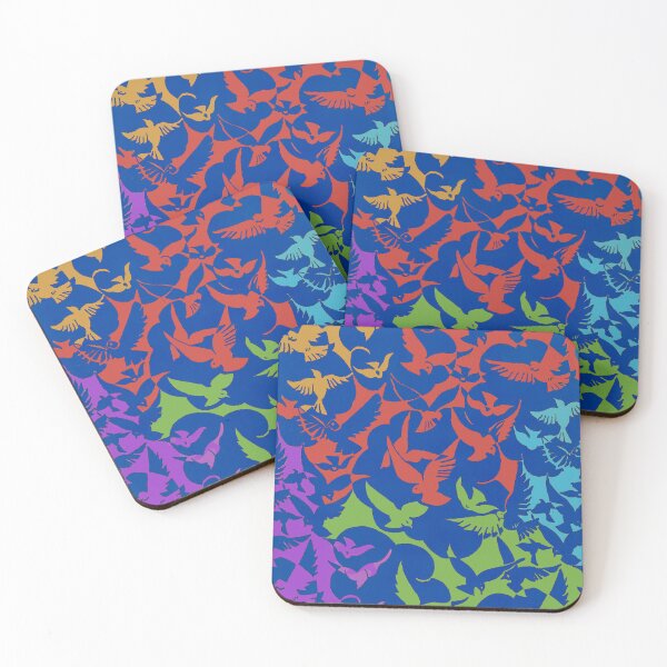 Item preview, Colorful Bird Pattern Retro Vintage Design designed and sold by drtalha.