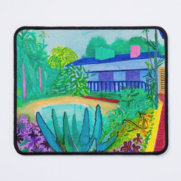 Item preview, David Hockney - David Hockney - David Hockney (171) - Vibrant California Pool – Pop Art Print Inspired by David Hockney designed and sold by KirstenShShop.