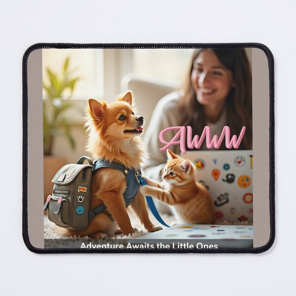 Item preview, Awww — Adventure Awaits the Little Ones | Playful Pet Packing Moment designed and sold by Creative-RE.