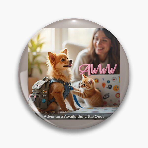 Item preview, Awww — Adventure Awaits the Little Ones | Playful Pet Packing Moment designed and sold by Creative-RE.