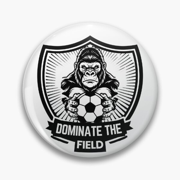 Artikelvorschau, Beherrsche das Spielfeld – Monochrome Gorilla-Football-Kunst entworfen und verkauft von PAPIRO SIGLO XXI.