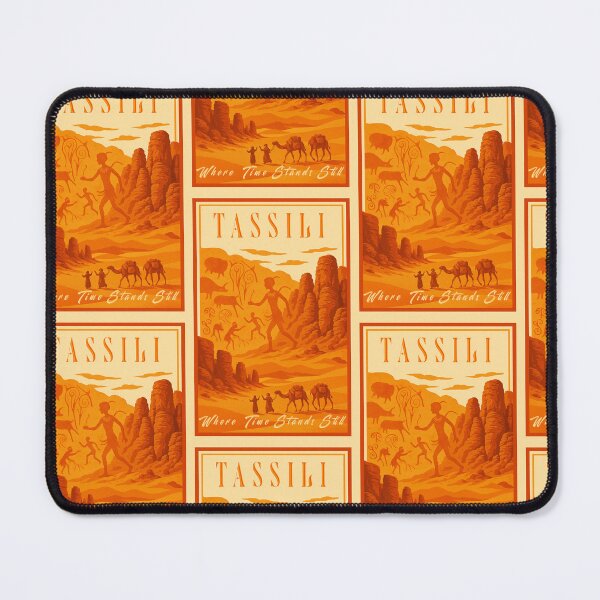 Item preview, Tassili N'Ajjer Algeria Vintage Travel Poster Sahara Desert designed and sold by eonvisuals.