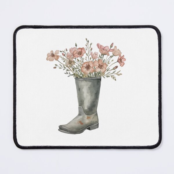 Item preview,  Rain boots and wildflowers designed and sold by uunaa.