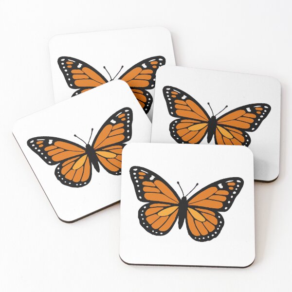 Item preview, Pegatina de mariposa naranja designed and sold by DKunic.