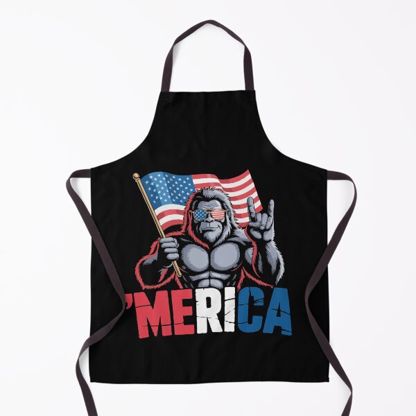 Item preview, Patriotic Bigfoot “Merica” Design – Funny Sasquatch USA Flag Sunglasses Meme, 4th of July American Pride Graphic designed and sold by BrainBubbleArt.