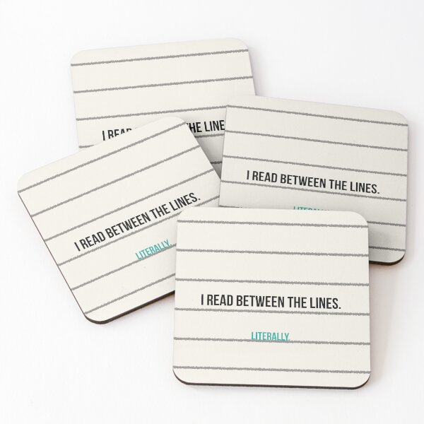 Item preview, I Read Between the Lines. Literally. designed and sold by LitNLogic.