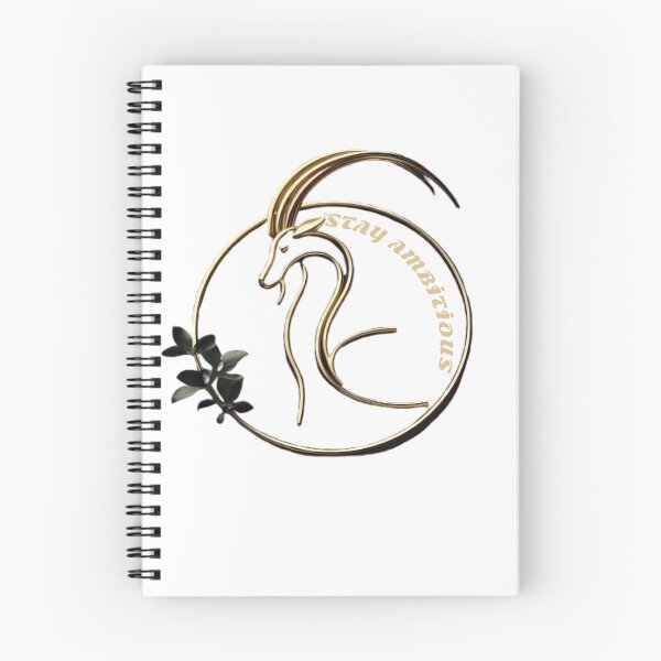 Item preview, Capricorn zodiac sign, AMBİTİOUS goat & minimalist art. designed and sold by AlanyaArtX.