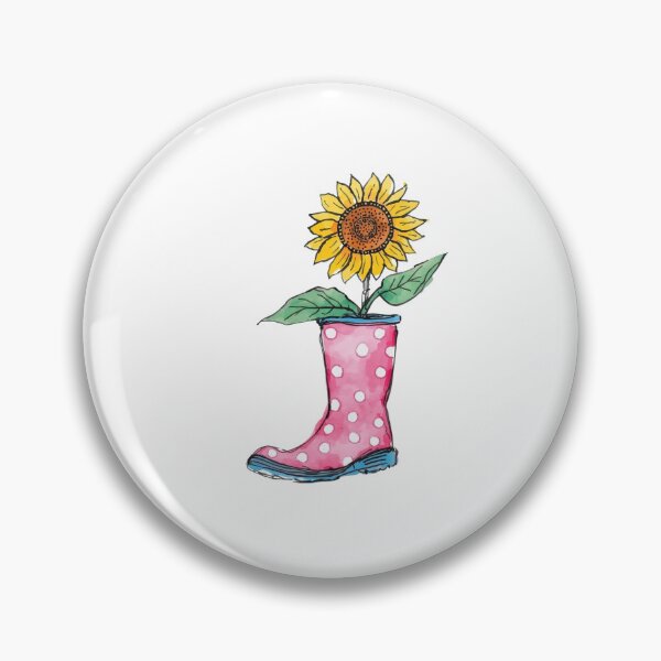 Item preview, Rain boots and sunflower designed and sold by uunaa.
