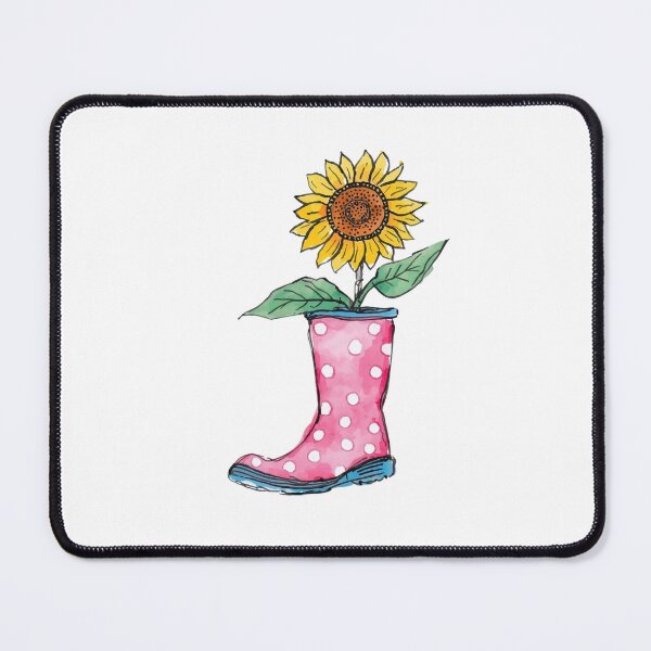 Item preview, Rain boots and sunflower designed and sold by uunaa.