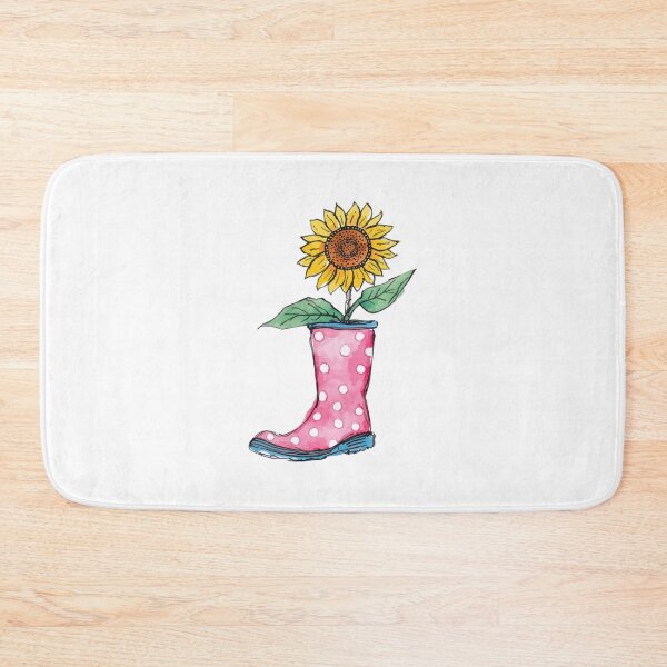 Item preview, Rain boots and sunflower designed and sold by uunaa.