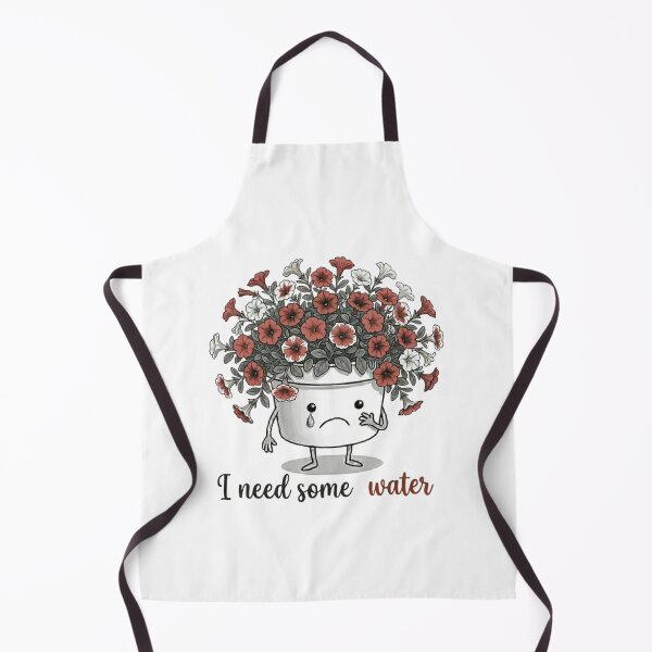 Item preview, "I Need Some Water" - Cute Sad Thirsty Plant Pot designed and sold by PoomDesign.