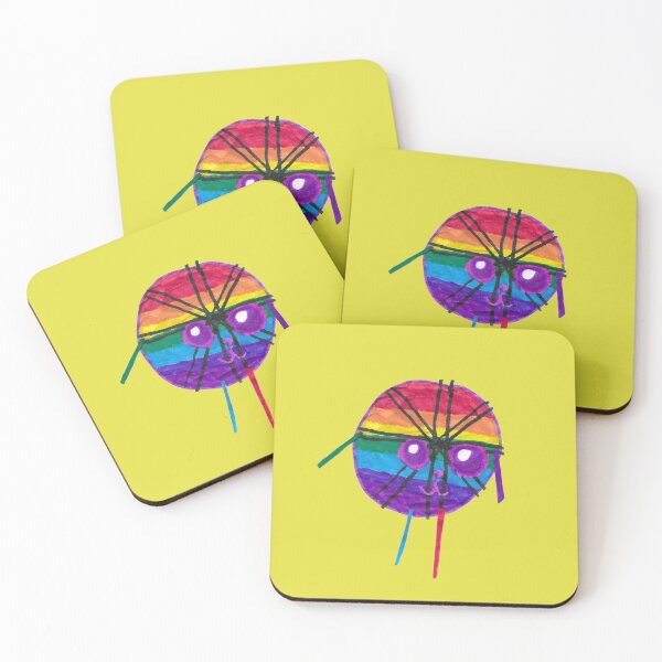 Item preview, Colorful Round Creature Illustration - Whimsical Naive Art designed and sold by nimbfeja.