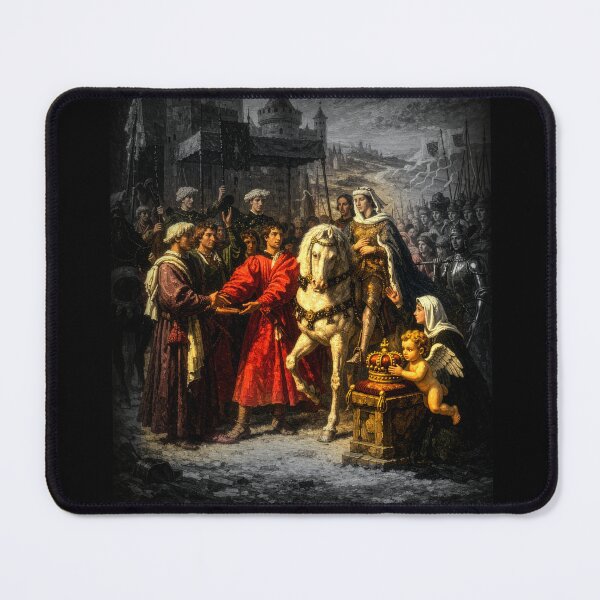 Item preview, Medieval Royal Procession Historical Illustration Vintage Wall Art designed and sold by monodeepsamanta.