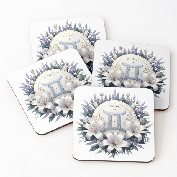 Item preview, Gemini zodiac sign, modern Air sign art. designed and sold by AlanyaArtX.