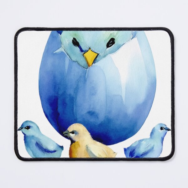 Item preview, Cute Watercolor Chick Egg Roaster Hen Spring Easter Illustration designed and sold by VISO-art.