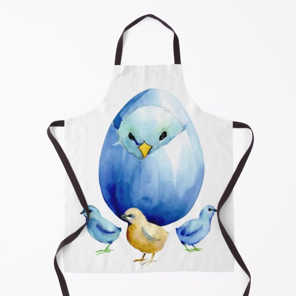 Item preview, Cute Watercolor Chick Egg Roaster Hen Spring Easter Illustration designed and sold by VISO-art.