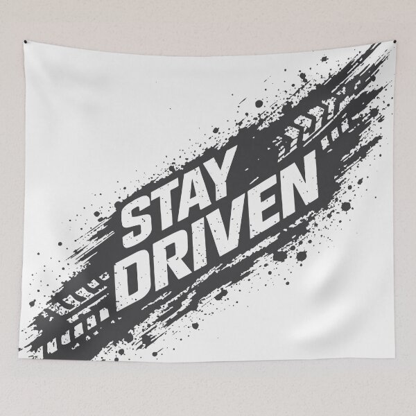 Item preview, Stay Driven Tire Track Slash Abstract Design designed and sold by Dejbar.