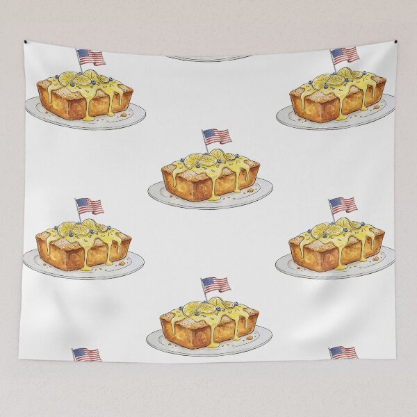 Item preview, When Life Gives You Lemons You Make Lemon Pound Cake USA Flag  designed and sold by phoebelevine.
