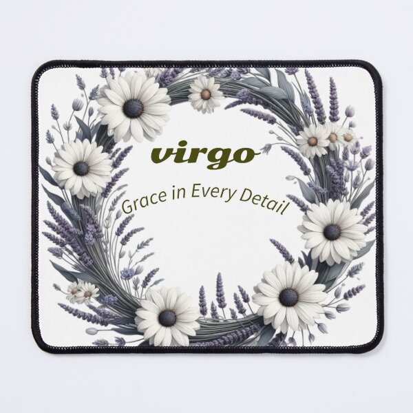 Item preview, Virgo zodiac sign, botanical aesthetic art. designed and sold by AlanyaArtX.