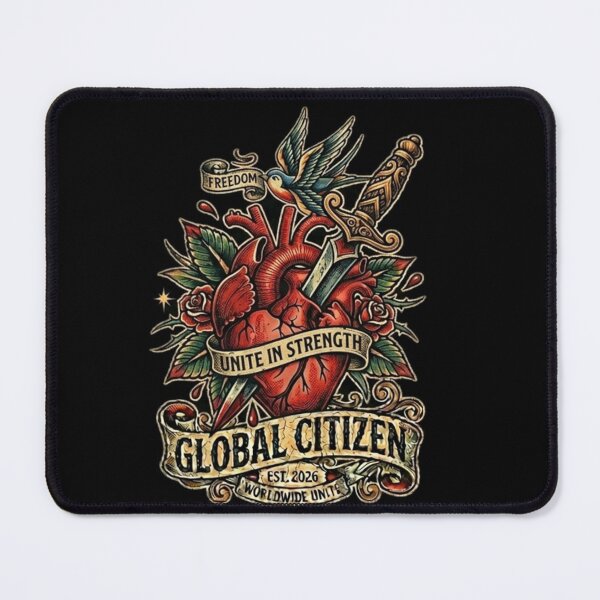 Item preview, Global Citizen: Unite in Strength - Old School Tattoo Graphic designed and sold by EARTH PEOPLE.