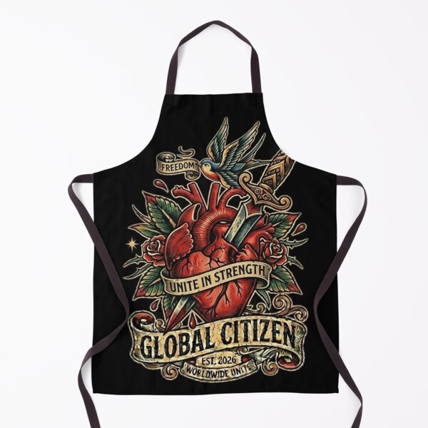 Item preview, Global Citizen: Unite in Strength - Old School Tattoo Graphic designed and sold by EARTH PEOPLE.
