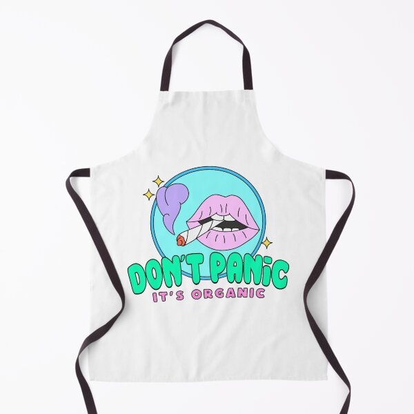 Item preview, Don't Panic It's Organic Weed Lips Joint Stoner Art designed and sold by MycoMindsMedia.