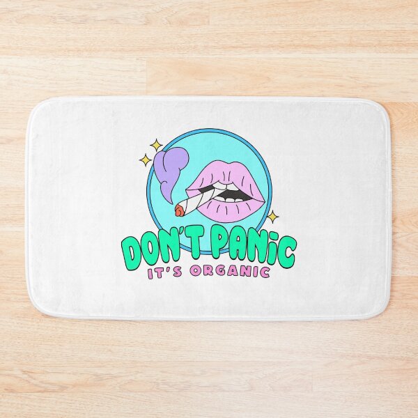 Item preview, Don't Panic It's Organic Weed Lips Joint Stoner Art designed and sold by MycoMindsMedia.