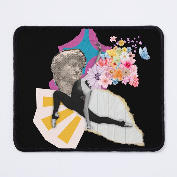Item preview, Surreal Collage Art – Classical Sculpture and Floral Explosion designed and sold by Avohai!.