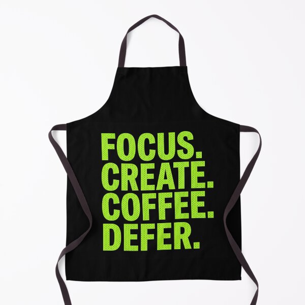 Item preview, Focus Create Coffee Defer Neon Typography Design designed and sold by NiceArtsPlace.