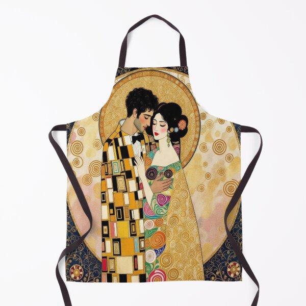 Item preview, A Klimt-inspired embrace in golden Art Nouveau style, full of symbolism and timeless elegance designed and sold by FotoworldEdel.
