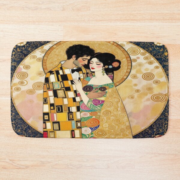 Item preview, A Klimt-inspired embrace in golden Art Nouveau style, full of symbolism and timeless elegance designed and sold by FotoworldEdel.
