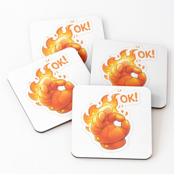 Item preview, Nova Hands – Fire OK Magic Hand Sticker designed and sold by bubuandfriends.