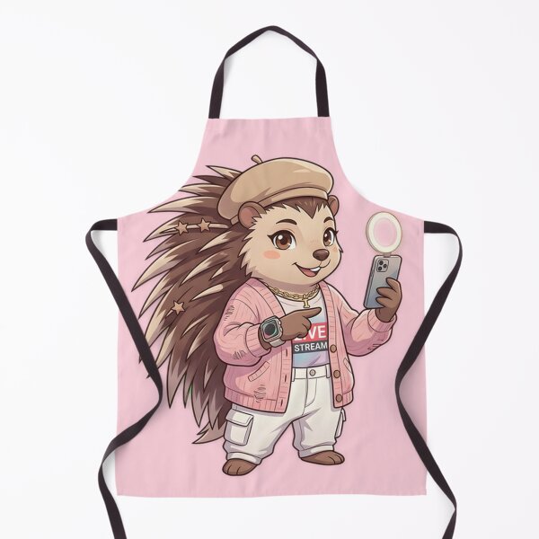 Item preview, Cute Porcupine Influencer - Live Streaming Anime Animal Art designed and sold by WalterAdd.