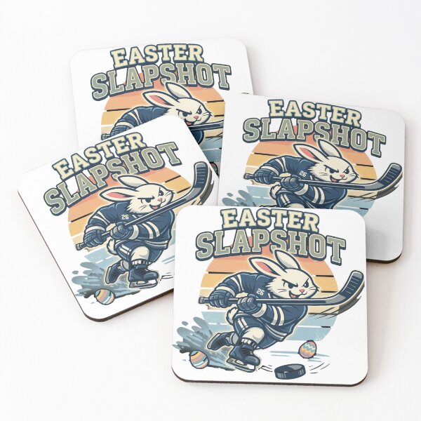 Item preview, Easter Slapshot Hockey Bunny Shirt – Funny Ice Hockey Easter Bunny T-Shirt Retro Sports Design designed and sold by Prime legend .