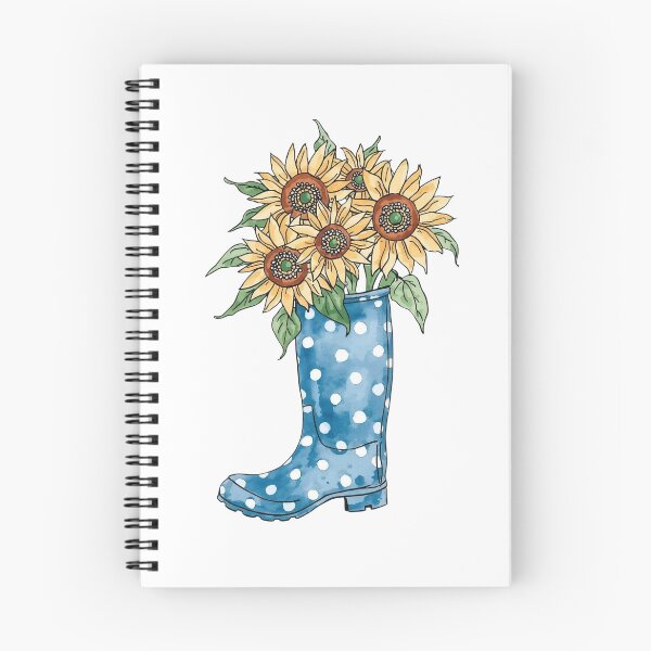 Item preview,  Rain boots and sunflowers designed and sold by uunaa.
