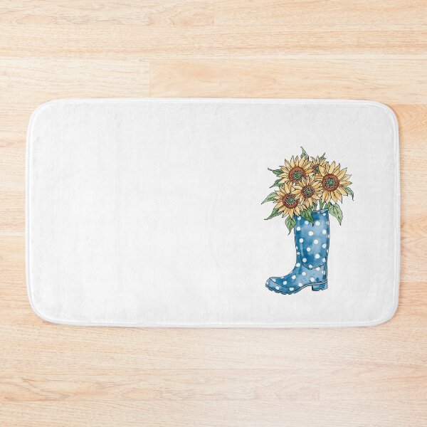 Item preview,  Rain boots and sunflowers designed and sold by uunaa.