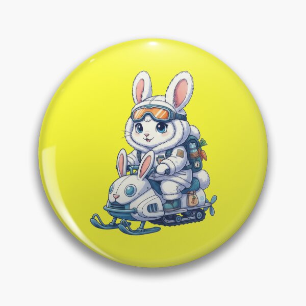 Item preview, bunny rabbit on snowmobile for winter snow adventure designed and sold by Jdee23.