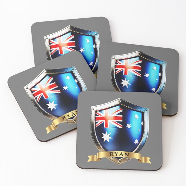 Item preview, Ryan Australia National Pride Shield designed and sold by Highlandkings.