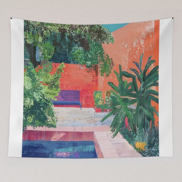 Item preview, David Hockney - David Hockney - David Hockney (187) - Vibrant California Pool – Pop Art Print Inspired by David Hockney designed and sold by KirstenShShop.