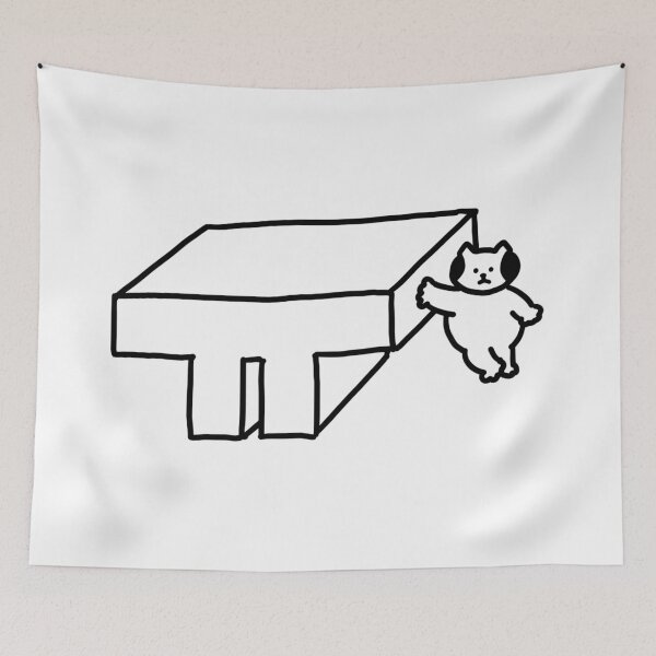 Item preview, a Cat next to ㅠ designed and sold by superbaechoo.