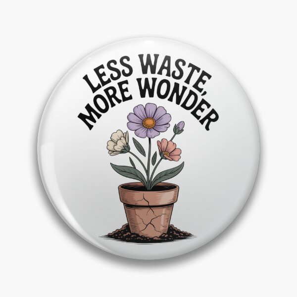 Item preview,  Less Waste More Wonder —Wildflower Pot Zero Waste Graphic Tee designed and sold by proearth2022.