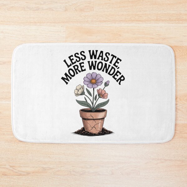 Item preview,  Less Waste More Wonder —Wildflower Pot Zero Waste Graphic Tee designed and sold by proearth2022.