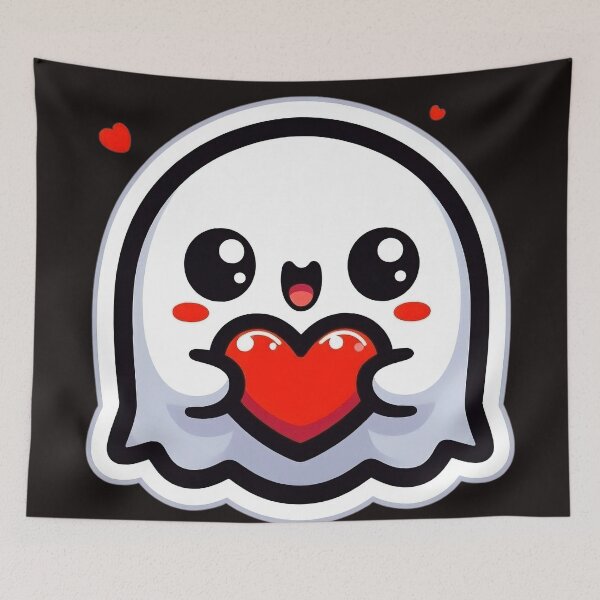 Item preview, Cute little ghost, adoraple spooky sticker  designed and sold by AlanyaArtX.
