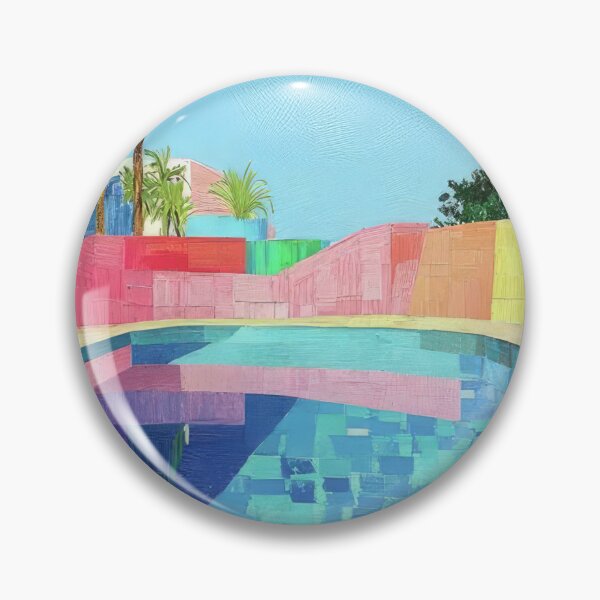 Item preview, David Hockney - David Hockney - David Hockney (196) - Vibrant California Pool – Pop Art Print Inspired by David Hockney designed and sold by KirstenShShop.